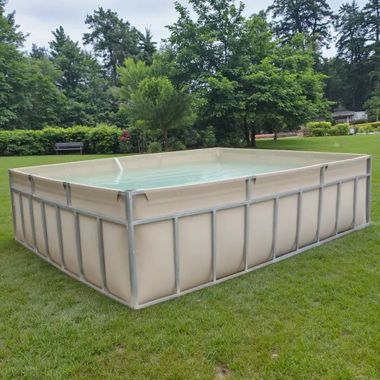 Collapsible pvc fish pool ponds with frame