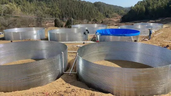 Venta al por mayor galvanizada de alta calidad del estanque de peces de la acuicultura de la lona del PVC de la hoja