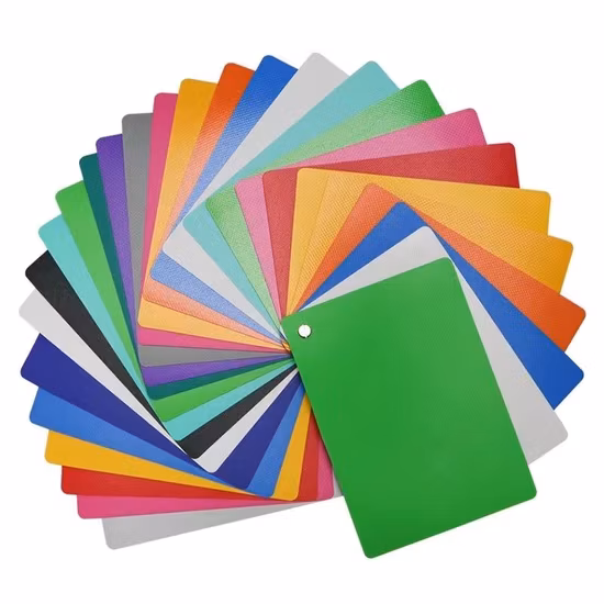 Heavy Duty resistente a los rayos UV Llama B1 Fr Lona de vinilo Tejido de poliéster de PVC Lona revestida laminada para cubierta de camión&Carpa Toldo carpa de techo